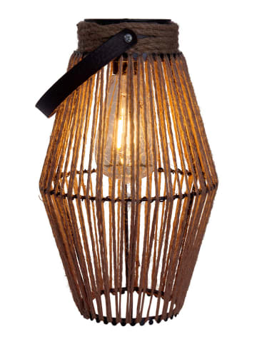 näve Ledsolarlamp "Corbiniaans" bruin - (H)30 x Ø 18 cm