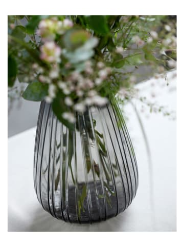 Bitz Vase "Kusintha" in Grau - (H)22 cm