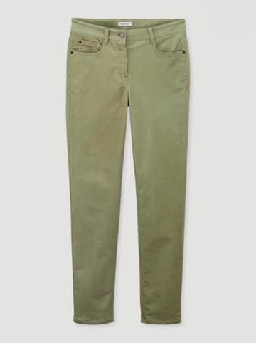 Hessnatur Spodnie sztruksowe w kolorze jasnozielonym