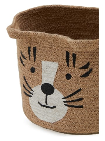 lamino Aufbewahrungskorb in Hellbraun - (H)20 cm x Ø 22 cm