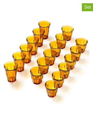 Duralex 18-delige set: glazen "Picardie" geel