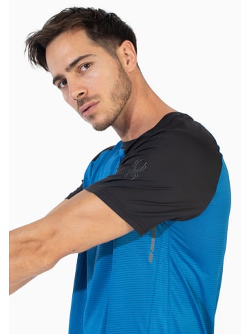 SPYDER Trainingsshirt blauw/zwart