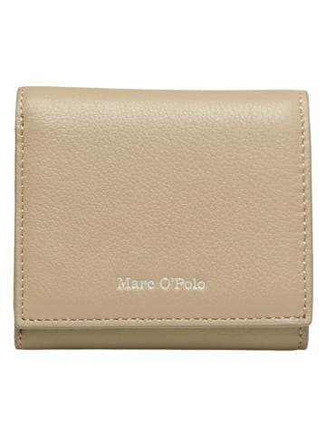 Marc O´Polo Leren portemonnee beige - (B)10 x (H)9,5 x (D)3 cm