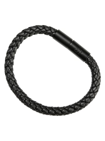 Marc O'Polo Leren armband zwart