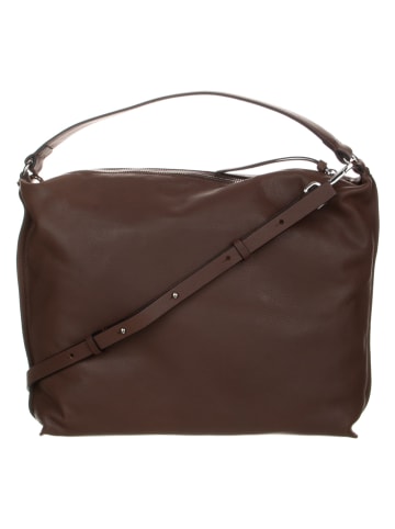 Marc O´Polo Skórzana torebka "Hobo Bag M" w kolorze brązowym - 35 x 26 x 7 cm