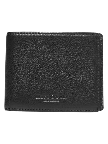 Marc O´Polo Skórzany portfel w kolorze czarnym - 10 x 8,5 x 1 cm