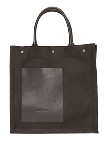 Marc O´Polo Skórzana torebka w kolorze czarnym - 37 x 37 x 17 cm