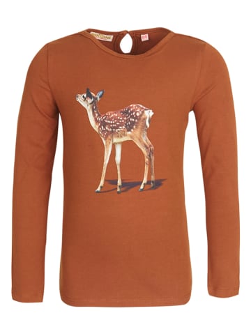 SomeOne Kids Longsleeve in Hellbraun