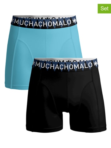 Muchachomalo 2-delige set: boxershorts lichtblauw/zwart