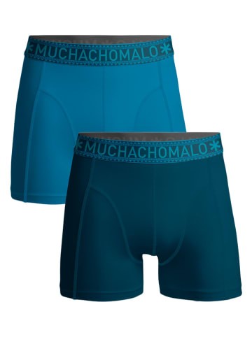 Muchachomalo 2er-Set: Boxershorts in Blau/ Dunkelblau