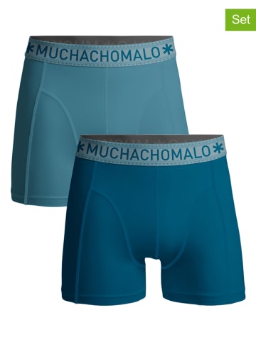 Muchachomalo Bokserki (2 pary) w kolorze błękitnym i niebieskim