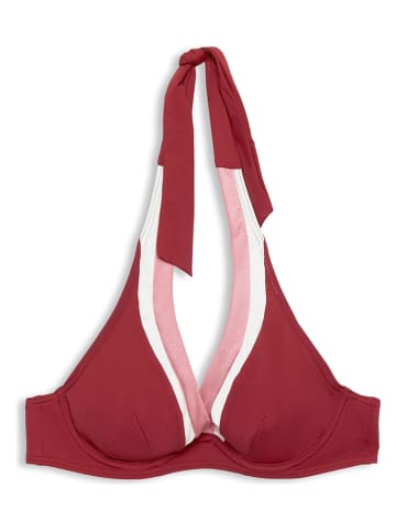 ESPRIT Biustonosz bikini w kolorze czerwono-jasnoróżowym