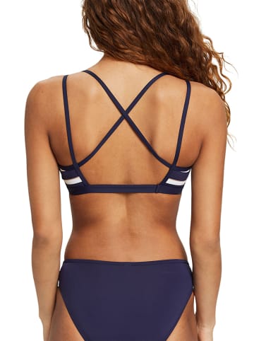 ESPRIT Bikinitop donkerblauw/wit