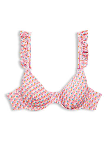 ESPRIT Bikinitop roze/wit