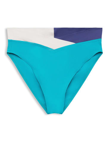 ESPRIT Bikinislip turquoise/wit/donkerblauw