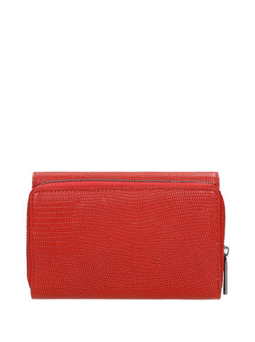 Wojas Leder-Geldbörse in Rot - (B)15 x (H)10 x (T)3 cm
