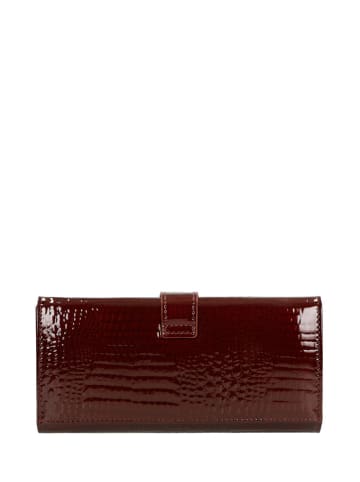 Wojas Leder-Geldbörse in Dunkelbraun - (B)19 x (H)9 x (T)3 cm