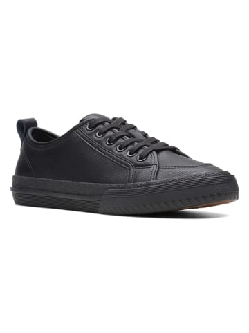 Clarks Leren sneakers "Roxby Lace" zwart