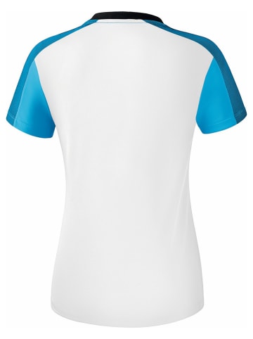 erima Trainingsshirt "Premium One 2.0" in Weiß/ Türkis