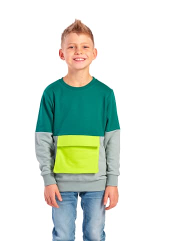 erima Sweatshirt "Leon" in Grün/ Limette