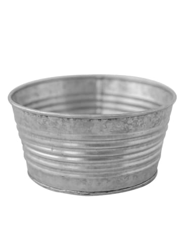 Eulenschnitt Metallschüssel in Silber - Ø 20 cm