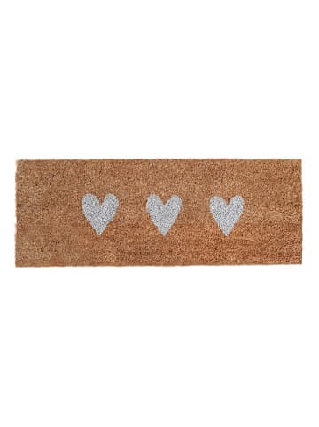 Eulenschnitt Kokosmatte in Braun - (L)75 x (B)25 cm