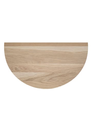 Eulenschnitt Wandregal in Natur - (L)16 x (B)32 cm