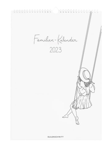Eulenschnitt Familienkalender 2023 - (L)42 x (B)29,7 cm