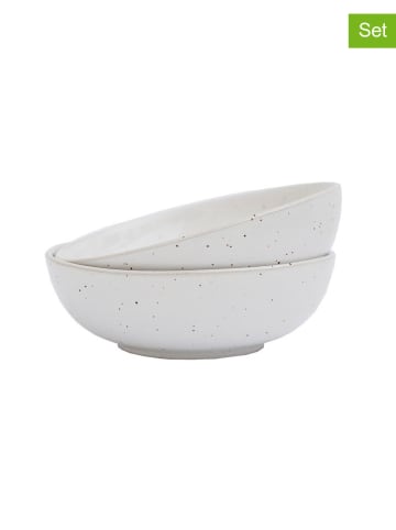 Eulenschnitt 2er-Set: Schüssel in Weiß/ Bunt - Ø 14 cm