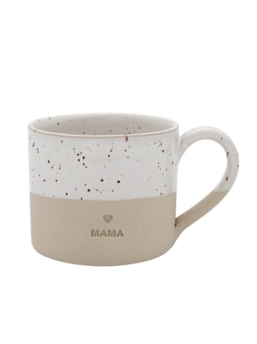 Eulenschnitt Becher in Weiß/ Beige - 250 ml