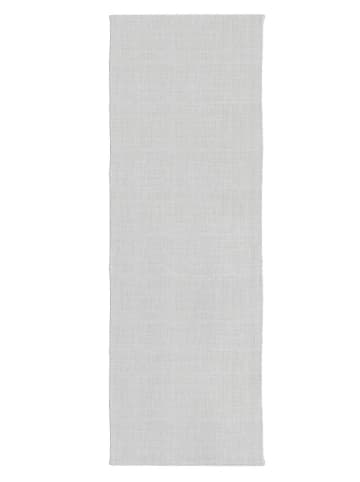 Eulenschnitt Leinen-Tischläufer in Grau - (L)140 x (B)40 cm
