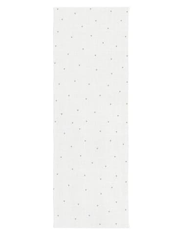 Eulenschnitt Leinen-Tischläufer in Weiß/ Bunt - (L)140 x (B)40 cm