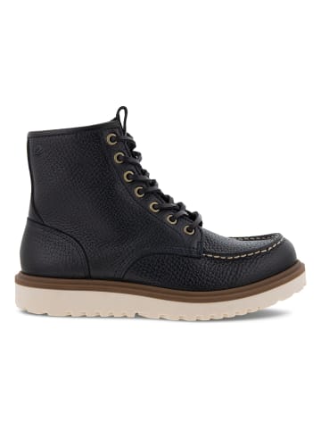 Ecco Leder-Boots in Schwarz