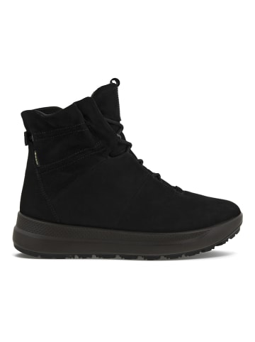 Ecco Leder-Sneakers in Schwarz