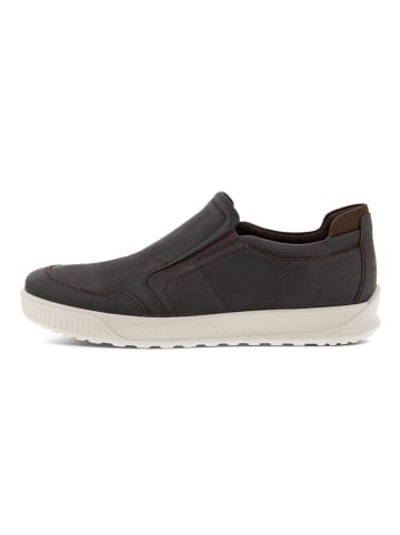 Ecco Leder-Slipper in Braun