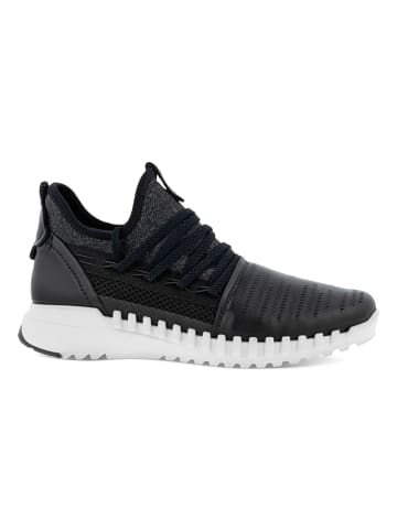 Ecco Leder-Sneakers in Schwarz