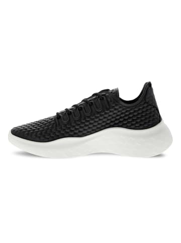Ecco Leder-Sneakers in Schwarz