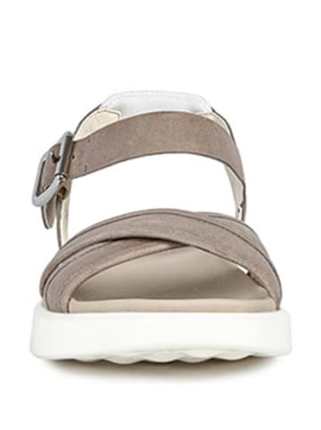 Geox Leder-Sandalen "Dxand2s" in Grau