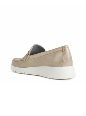 Geox Leren mocassins "Darlara" goudkleurig