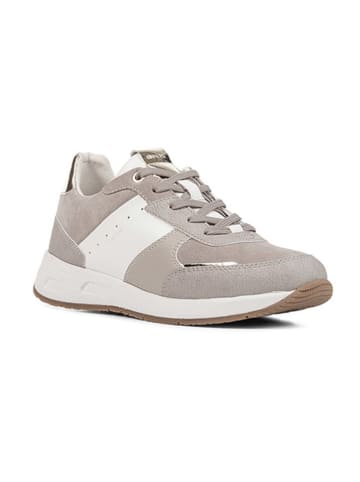 Geox Sneakersy "Dbulmya" w kolorze biało-beżowym