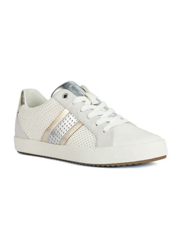 Geox Sneakersy "Dblomiee" w kolorze złoto-srebrno-białym