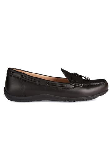 Geox Leren mocassins "Dvegmoc" zwart