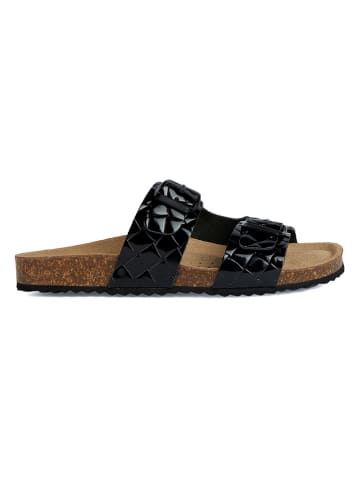 Geox Leren sandalen "Brionia" zwart