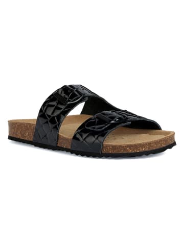 Geox Leren sandalen "Brionia" zwart