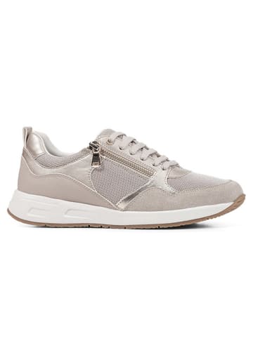 Geox Sneakers "Dbulmya" in Silber/ Taupe