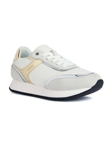Geox Sneakers "Doralea" goudkleurig/zilverkleurig/wit
