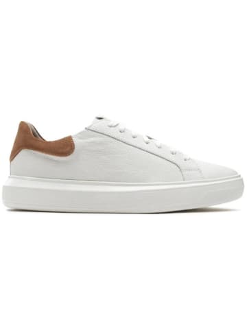 Geox Leder-Sneakers "Deiven" in Weiß/ Braun