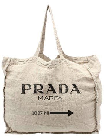 Really Nice Things Beige "Prada" bag - 42 x 36 cm