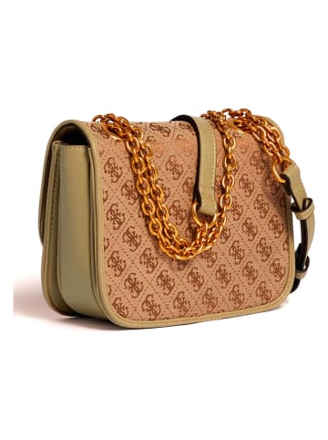 Guess Schoudertas beige/groen - (B)21 cm x (H)16 cm x (D)7 cm