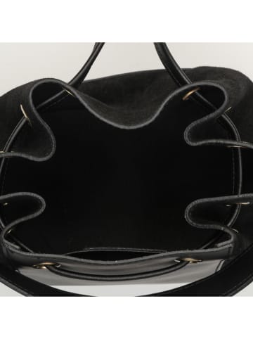Victor & Hugo Paris Skórzana torebka "Livy" w kolorze czarnym - 21,5 x 27 x 15 cm